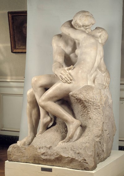 A csók Márvány szobra Auguste Rodintól (1840-1917) alkotó: Auguste Rodin