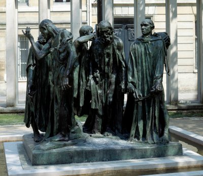 A calais-i polgár emlékműve Auguste Rodin (1840-1917) bronzszobra alkotó: Auguste Rodin