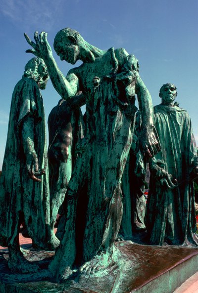 A calais-i polgárok szobra, 19. század. alkotó: Auguste Rodin