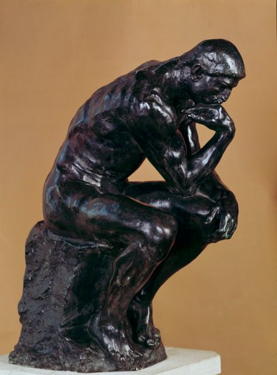 Auguste Rodin (1840-1917) gondolkodó bronzszobra. alkotó: Auguste Rodin