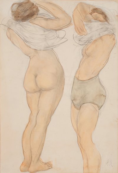 Két ábra, n.d. alkotó: Auguste Rodin