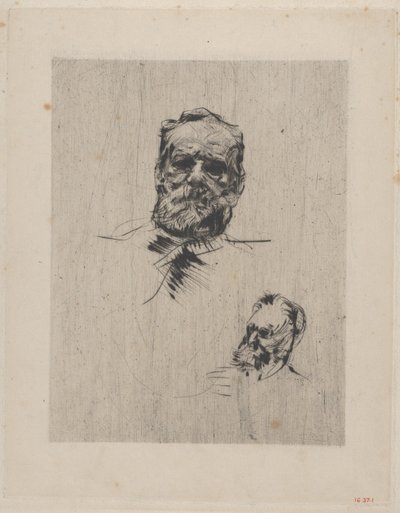 Victor Hugo teljes arc, 1885. alkotó: Auguste Rodin