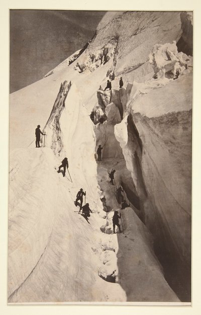 Mont Blanc, The Crevasse alkotó: Auguste Rosalie Bisson