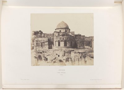 A jeruzsálemi Szent Sír-templom apszisa Jeruzsálem. Szent Sír. Tartózkodni (cím a tárgyon) alkotó: Auguste Salzmann