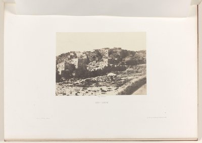 Betlehem látképe Beit Lehem (cím a tárgyon) alkotó: Auguste Salzmann