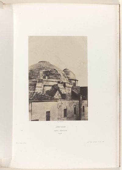 A jeruzsálemi Szent Sír-templom kupolája Jeruzsálem. Szent Sír. Coupole (cím az objektumon) alkotó: Auguste Salzmann