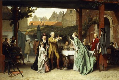 A győztes pirítása, 1870 alkotó: Auguste Serrure