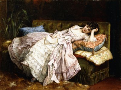 Fekvő szépség, 1877 alkotó: Auguste Toulmouche