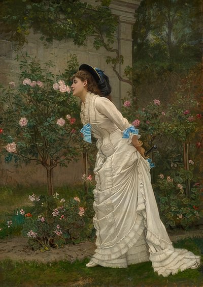 Hölgy rózsaillatú. 1879 alkotó: Auguste Toulmouche