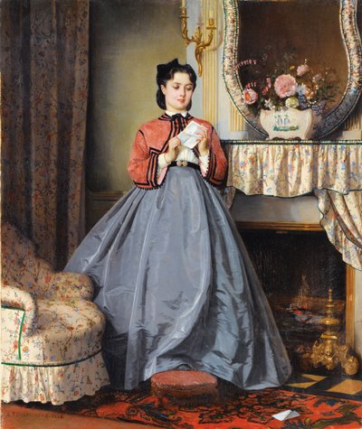 A szerelmes levél alkotó: Auguste Toulmouche
