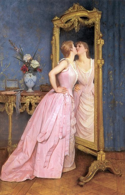 Hiúság, 1889 körül alkotó: Auguste Toulmouche