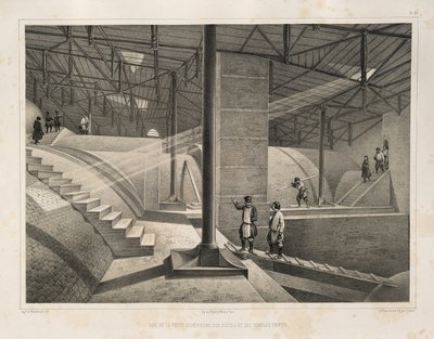 A boltív egy része és egy fémtető Indítása: A Szent Izsák-székesegyház építése, 1845 alkotó: Auguste de Montferrand