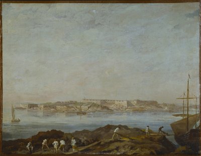 Vue de Sveaborg (ou Suomenlinna, Viapori) (Finnország) – Sveaborg képe, Ehrensvard, Augustin (1710-1772). Olajfestmény. Mérete: 54x69,5 cm. Stockholmi Nemzeti Múzeum alkotó: Augustin Ehrensvard