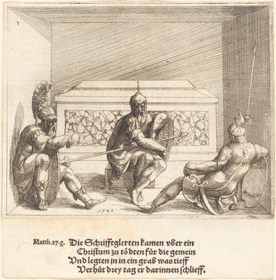 Krisztus a sírban alkotó: Augustin Hirschvogel
