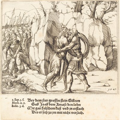 Joáb elárulja Abnert alkotó: Augustin Hirschvogel