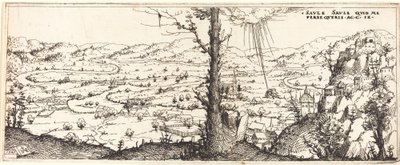 Táj Szent Pál megtérésével, 1545. alkotó: Augustin Hirschvogel