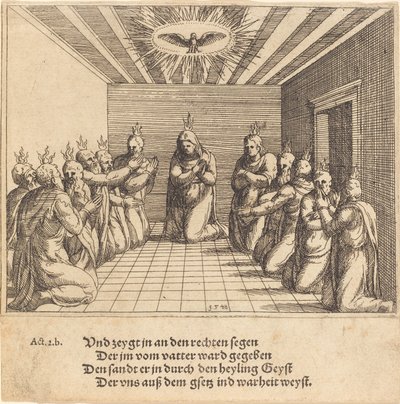 A Szentlélek leszállása alkotó: Augustin Hirschvogel