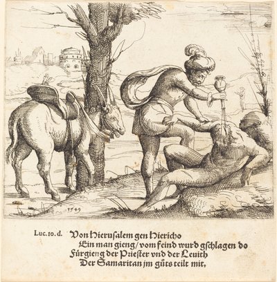 Az irgalmas szamaritánus példázata alkotó: Augustin Hirschvogel