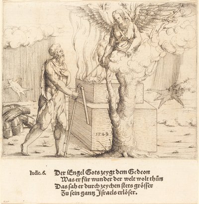 Gedeon áldozata alkotó: Augustin Hirschvogel