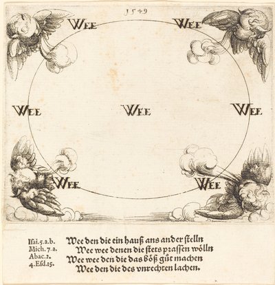 Jaj az írástudóknak és farizeusoknak, 1549. alkotó: Augustin Hirschvogel