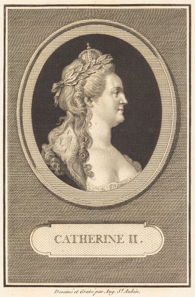 II. Katalin alkotó: Augustin de Saint-Aubin