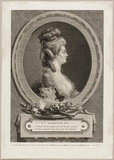 Louise Émilie, *** Franciaország bárónője alkotó: Augustin de Saint-Aubin