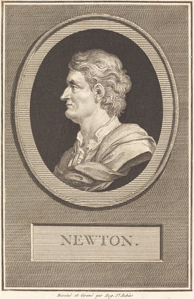 Isaac Newton alkotó: Augustin de Saint Aubin