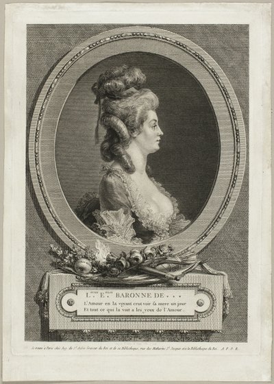Louise Émilie, *** Franciaország bárónője alkotó: Augustin de Saint-Aubin