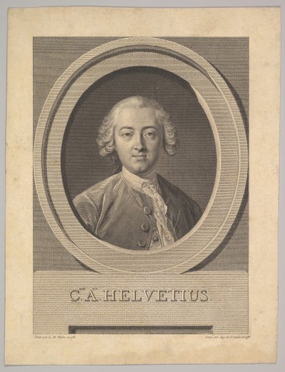 Claude Adrien Helvetius portréja 1715-1771, 1772. alkotó: Augustin de Saint Aubin