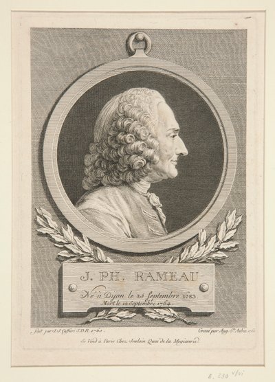 Jean-Philippe Rameau portréja alkotó: Augustin de Saint-Aubin