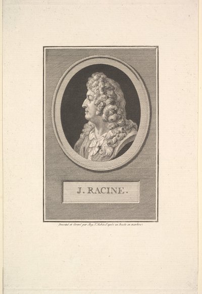 Jean Racine portréja, 1800. alkotó: Augustin de Saint Aubin