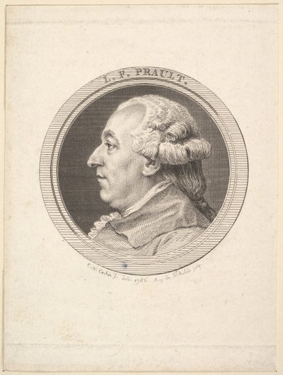 L. F. Prault portréja, 1787. alkotó: Augustin de Saint Aubin
