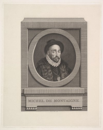 Michel de Montaigne portréja 1533-1592, 1774. alkotó: Augustin de Saint Aubin