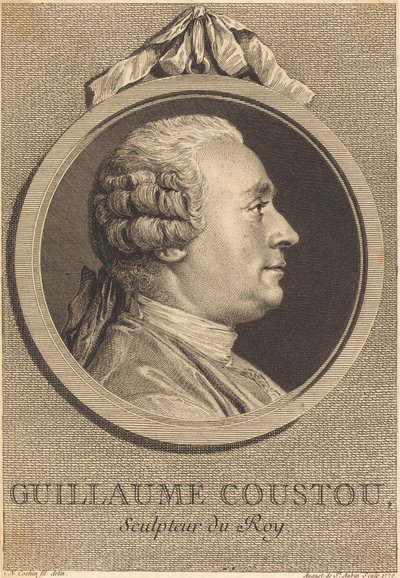 Guillaume Coustou alkotó: Augustin de Saint Aubin after Charles Nicolas Cochin II