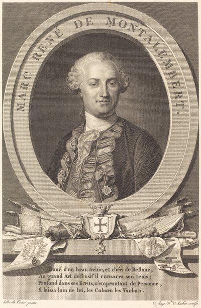 Marc Rene de Montalembert alkotó: Augustin de Saint Aubin after Maurice Quentin