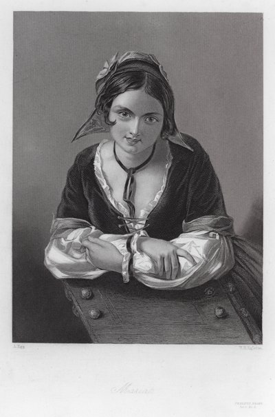 Maria, a Tizenkettedik éjszaka egyik szereplője (metszet) alkotó: Augustus (after) Egg