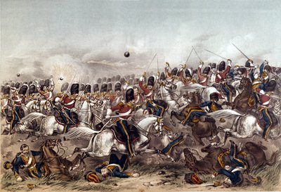 Balaclava-i csata. A Scots Greys briliáns támadása, 1854. október 25., metszette Augustus Butler, kiadta Stannard and Dixon, London, 1855. január 6. alkotó: Augustus Butler