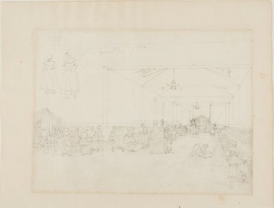 Tanulmány az étkezőteremhez, Menedékház alkotó: Augustus Charles Pugin
