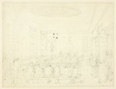 Study for Society for the Incouragement of Agriculture, a Microcosm of London alkotó: Augustus Charles Pugin