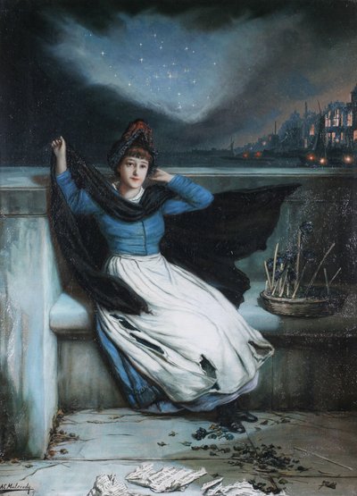 A nap zárása - Selling Out alkotó: Augustus Edwin Mulready