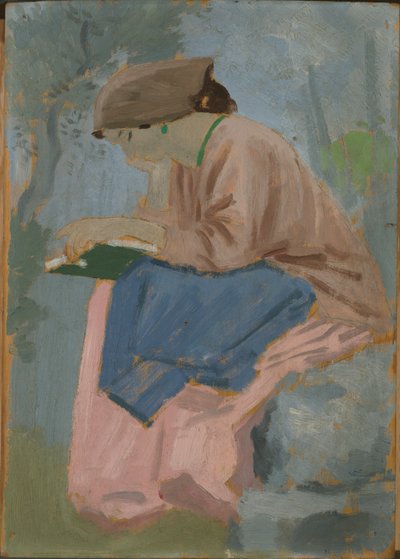 Olvasó nő – provence-i tanulmány alkotó: Augustus John