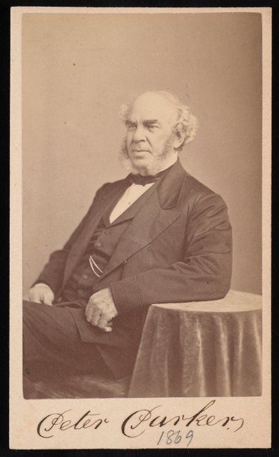 Peter Parker portréja 1804-1888, 1869. alkotó: Augustus Marshall