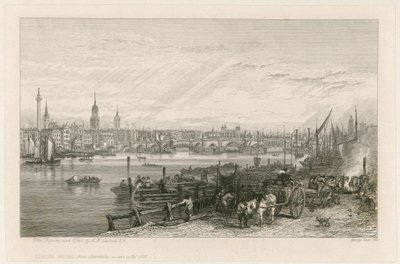 A New London Bridge építése, 1826 alkotó: Augustus Wall Callcott