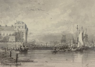 Greenwich Kórház (rajz) alkotó: Augustus Wall Callcott