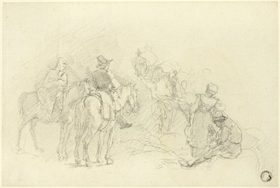 Pihenő utazók alkotó: Augustus Wall Callcott