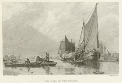 A Temze medencéje (metszet) alkotó: Augustus Wall Callcott