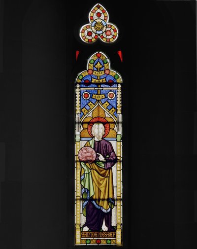 Keresztelő Szent János, 1847 (ólomüveg) alkotó: Augustus Welby Northmore Pugin