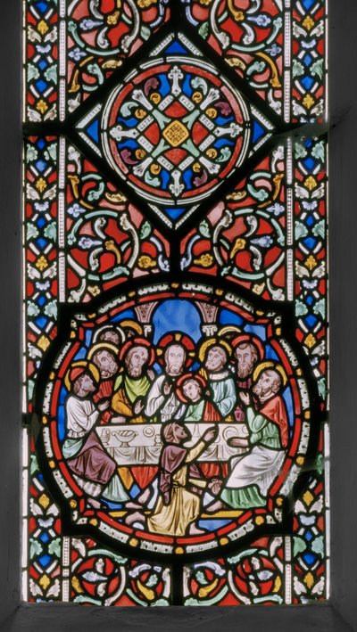 Krisztus szenvedése, keleti ablak, részlet, 1848-50 (festett üveg) alkotó: Augustus Welby Northmore Pugin