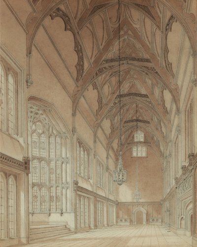 A College Hall belseje alkotó: Augustus Welby Pugin