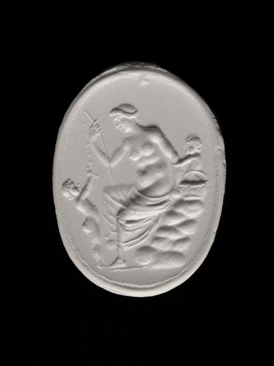 Aphroditét ábrázoló gyűrűkő lenyomata, ie 100-70 körül (gipsz) alkotó: Aulos Aulos